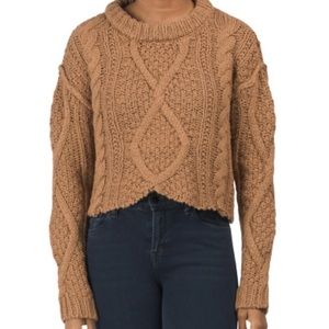 Free People Cutting Edge Cable Knit Sweater